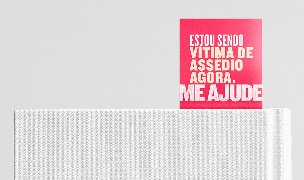 Marca páginas vira alerta contra assédio no transporte público