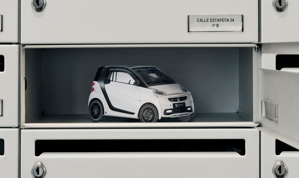 Mala direta criativa faz Smart estacionar em qualquer lugar