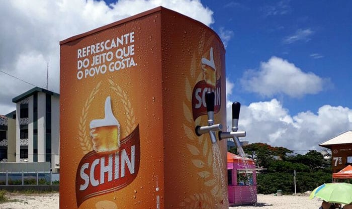 Schin Ativa Chuveirões Sustentáveis em Forma de Máquina de Cerveja